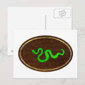 2009年のヘビ ポストカード (正面/裏面)