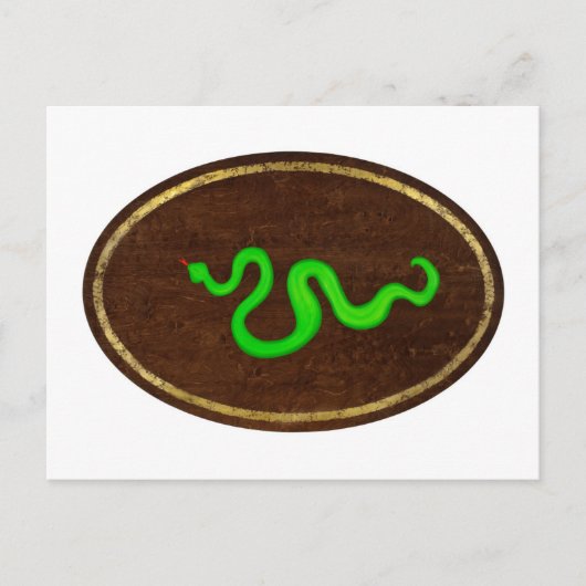 2009年のヘビ ポストカード (正面)