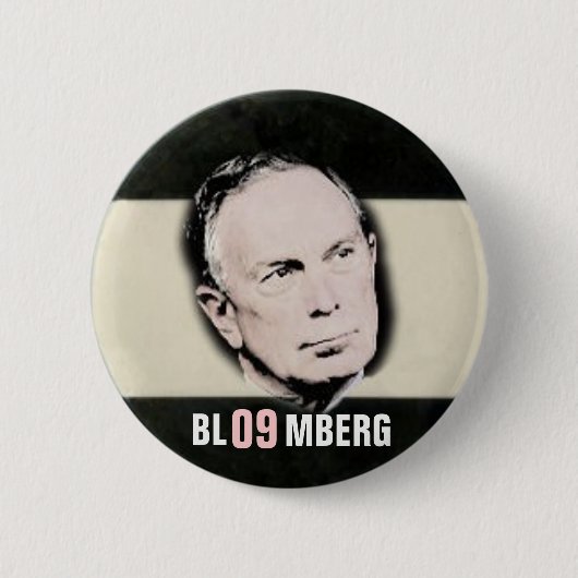 2009年のマイクBloomberg Pin 缶バッジ (正面)