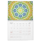 2009年の万華鏡のように千変万化するパターンのカレンダー カレンダー (3月 2027)