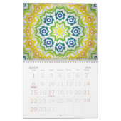 2009年の万華鏡のように千変万化するパターンのカレンダー カレンダー (3月 2026)