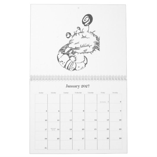 2009年の創造物のカレンダー カレンダー (1月 2027)