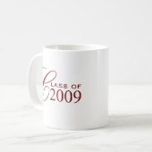 2009年の卒業のクラス コーヒーマグカップ (正面左)