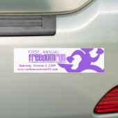 2009年の自由はバンパーステッカーを走ります バンパーステッカー (車上)