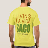 2009年のSacoのTシャツ Tシャツ (裏面)