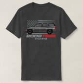 2009年カラー数々のブラックホイール Tシャツ (デザイン正面)