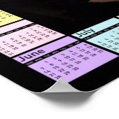 2009年カレンダー付きバラク・オバマ ポスター (角)