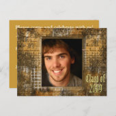 2009年クラスの卒業招待状 インビテーションポストカード (正面/裏面)