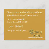 2009年クラスの卒業招待状 インビテーションポストカード (裏面)