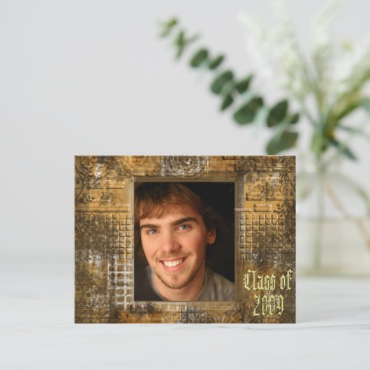 2009年クラスの卒業招待状 インビテーションポストカード (スタンド正面)