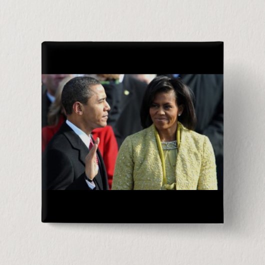 2009年バラクオバマ大統領就任式 缶バッジ (正面)