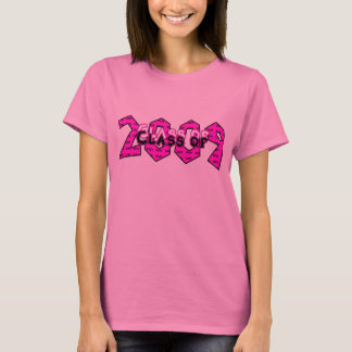 2009年ピンクの卒業クラス Tシャツ