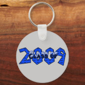 2009年卒業クラス青と灰色 キーホルダー (正面)