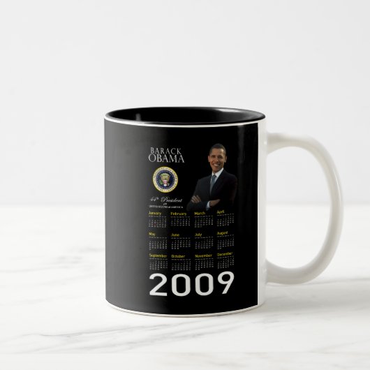2009年記念日マグ~オバマ大統領就任 ツートーンマグカップ (右)