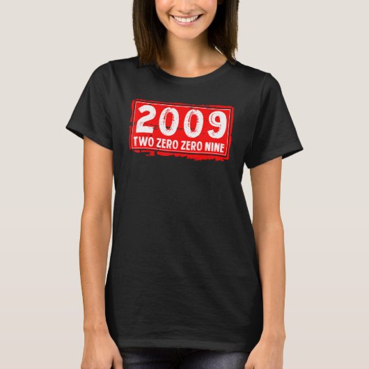 2009年誕生女子男性へB素晴らし年 Tシャツ (正面)