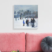 2009年雪のオランダ公園 キャンバスプリント (インサイチュ (リビング))