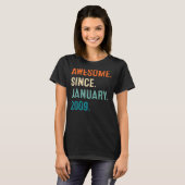 2009年1月14日素晴らし誕生から14歳 Tシャツ (正面フル)