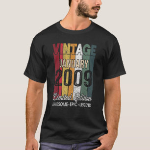 2009年1素晴らし月14日生以来14歳 Tシャツ
