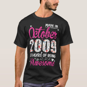 2009年10月以素晴らし降13誕生日フローラ Tシャツ