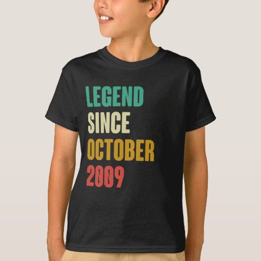 2009年10月13誕生日13歳の誕生日プレゼント Tシャツ (正面)