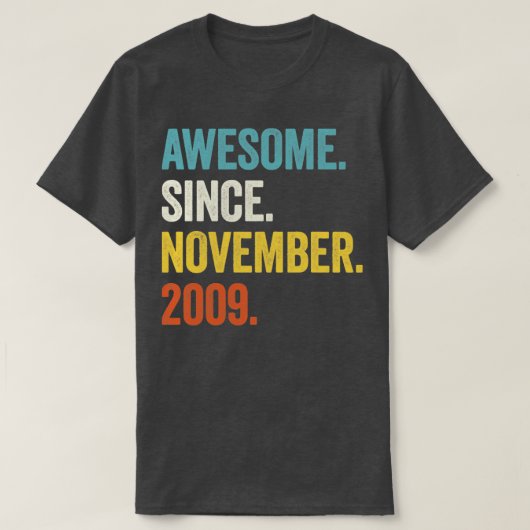 2009年11月13日素晴らし誕生から13歳 Tシャツ (デザイン正面)