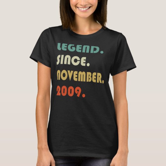 2009年11月13日誕生日伝説 Tシャツ (正面)