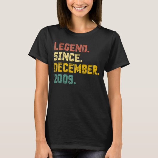 2009年12月13日以来13歳の贈り物の伝説 Tシャツ (正面)