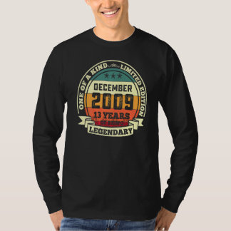 2009年12月13誕生日13年足である Tシャツ