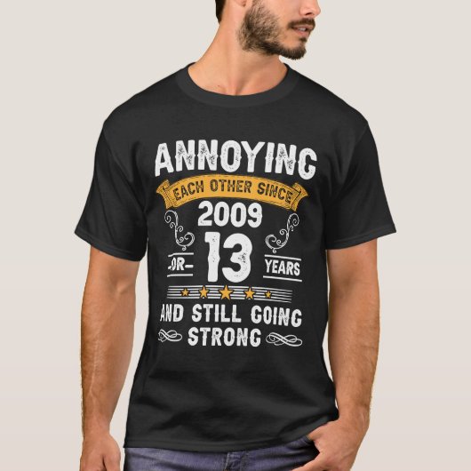 2009年13年An以来、お互いを悩結婚ませる Tシャツ (正面)