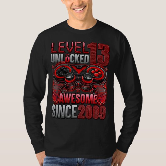2009年13誕生日以素晴らし降のレベル13のロック解除 Tシャツ (正面)