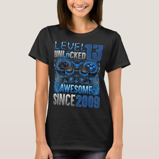 2009年13誕生日以素晴らし降のレベル13のロック解除 Tシャツ (正面)