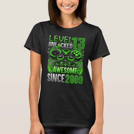 2009年13誕生日以素晴らし降のレベル13のロック解除 Tシャツ (正面)