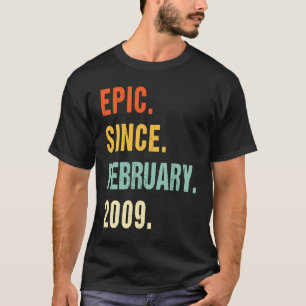 2009年2月以来14誕生日叙事詩14歳 Tシャツ