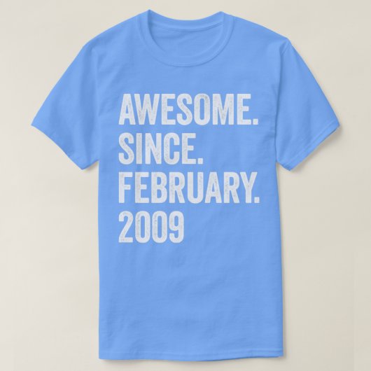 2009年2月素晴らし14誕生日から14年 Tシャツ (デザイン正面)