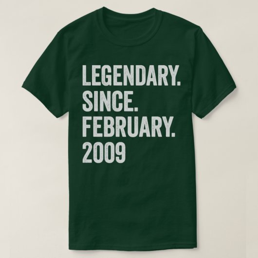 2009年2月14日の誕生以来14年 Tシャツ (デザイン正面)