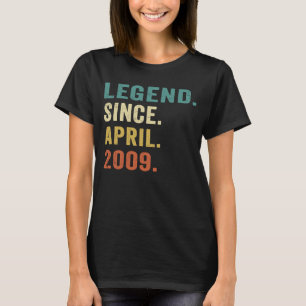2009年4月14誕生日以来14歳の伝説 Tシャツ