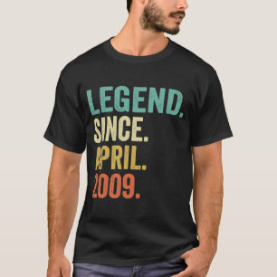 2009年4月14誕生日以来14歳の伝説 Tシャツ