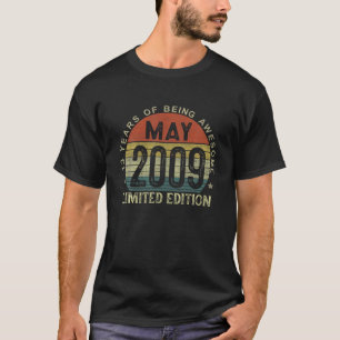2009年5月ヴィンテージ13誕生日13歳のギフトF Tシャツ