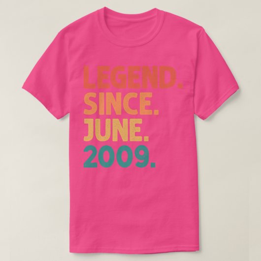 2009年6月以来13誕生日伝説13歳 Tシャツ (デザイン正面)