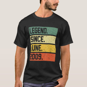 2009年6月以来13誕生日13歳の伝説 Tシャツ