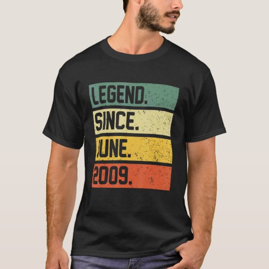 2009年6月以来13誕生日13歳の伝説 Tシャツ (正面)