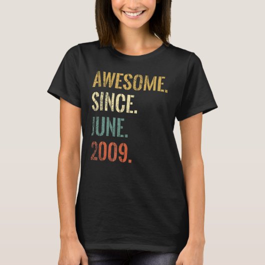 2009年6月素晴らし13日13歳 Tシャツ (正面)