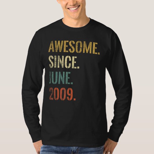 2009年6月素晴らし13日13歳 Tシャツ (正面)