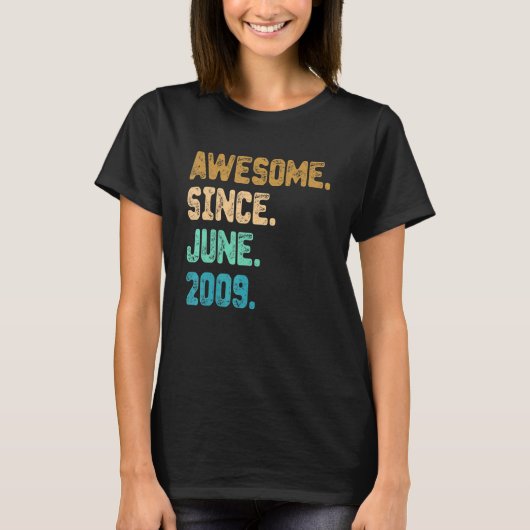 2009年6月13素晴らし日誕生日13歳 Tシャツ (正面)