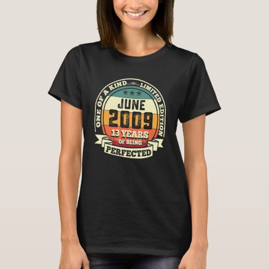 2009年6月 13歳の誕生日 完璧でいる13年 Tシャツ (正面)