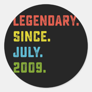 2009年7月以来13誕生日ギフト伝説伝説 ラウンドシール