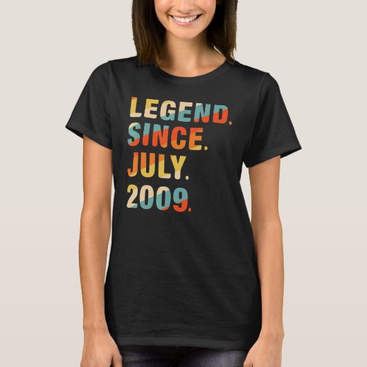 2009年7月誕生日13歳の伝説 Tシャツ (正面)