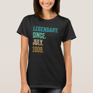 2009年7月13日生以来13歳の伝説 Tシャツ