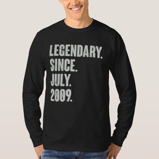 2009年7月13歳13誕生以来の伝説的 Tシャツ (正面)