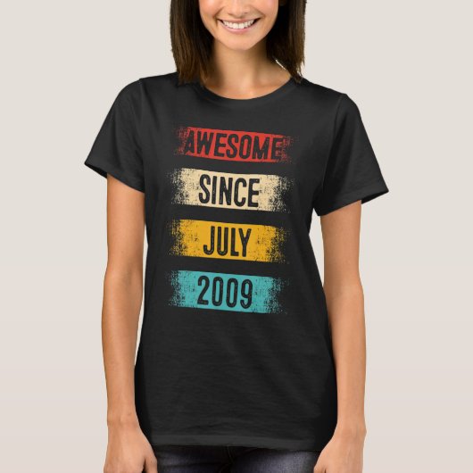 2009年7月13素晴らし日誕生日13歳 Tシャツ (正面)